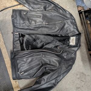 Wilson Men's Black Leather Jacket